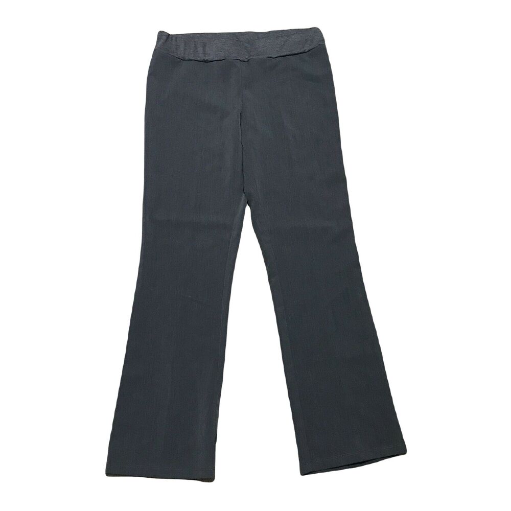 B-Sport Maternity Classy Dress Pants ~ Sz L ~ Gray ~ Mid Rise ~ 32" Inseam